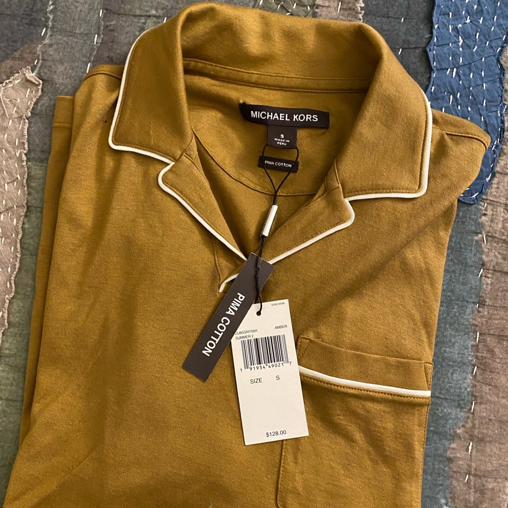 Michael Kors Mens Retro Polo Tee